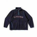 Unisex Oversized Fleece Pullover with Half Zip, Stand-Up Collar and Side Pockets Fashion Glam