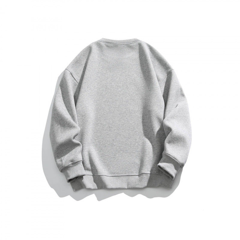 Unisex Oversize Sweatshirt with Retro Burger Print, Round Neckline and Ribbed Cuffs Fashion Glam