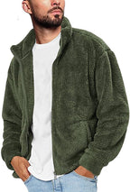 Men's fleece jacket with soft lining and practical pockets Fashion Glam