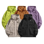 Women's waterproof outdoor jacket with adjustable hood and breathable inserts Fashion Glam