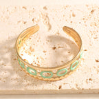 Women's cuff with elegant spiral design Fashion Glam