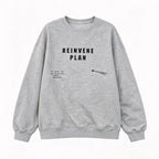 Unisex Oversize Sweatshirt with Round Neck, Statement Print and French Terry Inner Lining Fashion Glam