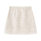 Women Romantic Blouse with Floral Embroidery, Ruffle Bib and Wide Bell Sleeves Fashion Glam