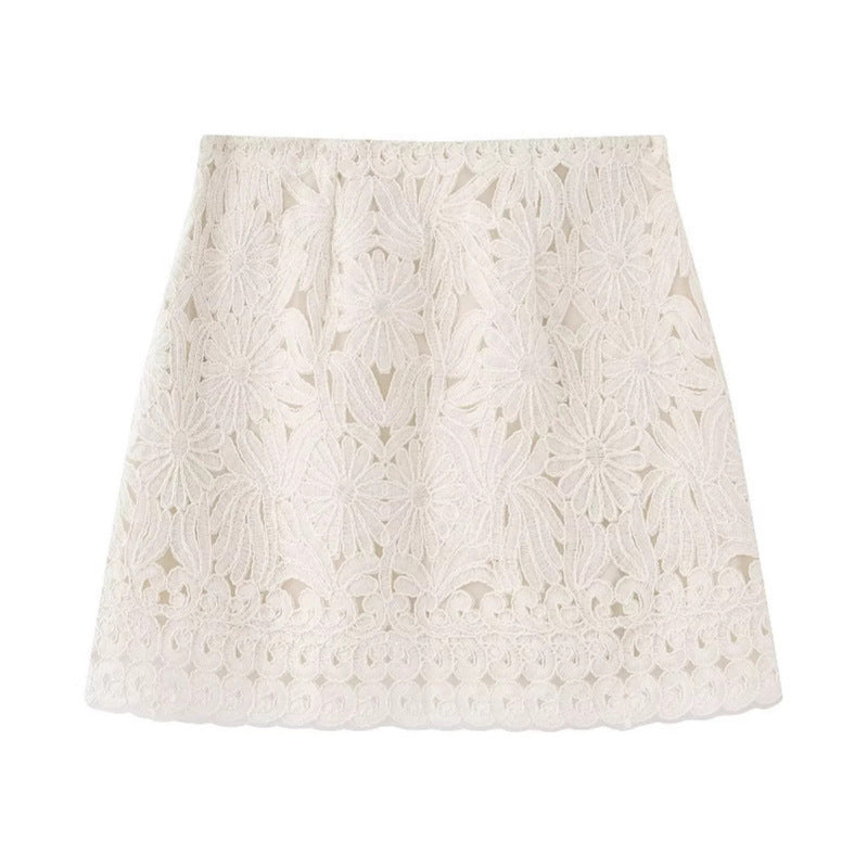 Women Romantic Blouse with Floral Embroidery, Ruffle Bib and Wide Bell Sleeves Fashion Glam