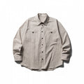 Men's Boxy Overshirt made of lightweight cotton blend with fine check pattern and chest flap pockets Fashion Glam