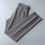 Men's slim-fit suit trousers made of stretch twill with straight leg Fashion Glam