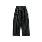 Men's Loose Utility Cargo Pants with Elastic Waistband and Patch Pockets Fashion Glam