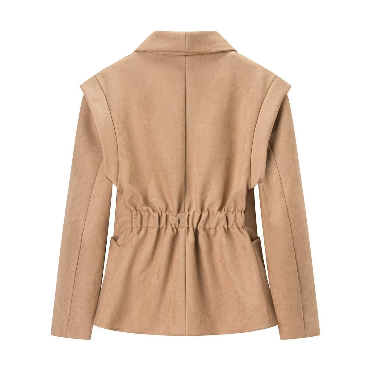 Women Oversized Blazer with Shawl Collar and Patch Pockets Fashion Glam