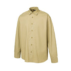 Men's Loose Oversized Shirt made of Cotton Twill with Spread Collar and Relaxed Fit Fashion Glam