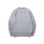 Unisex Soft Mélange Crew Neck Sweater made of Organic Cotton Blend with Boxy Fit and Wide Ribbed Cuffs Fashion Glam