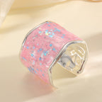 Women's Glittering Ring made of high-quality Epoxy Resin Fashion Glam