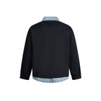 Men's layering jacket with suede look and integrated denim lining Fashion Glam