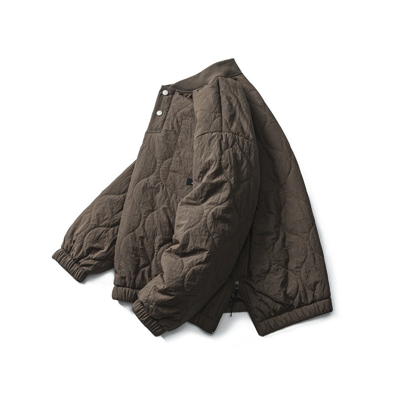 Unisex Padded Oversized Anorak Pullover with Half Snap Placket, Raglan Sleeves, and Drawstring Hem Fashion Glam