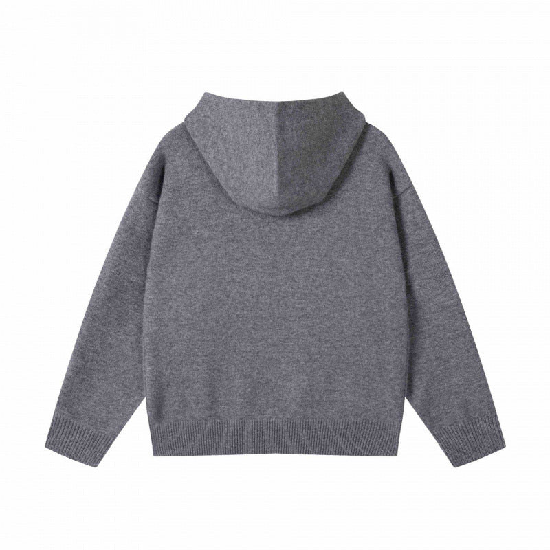 Unisex Oversized Fine Knit Hoodie with Raglan Sleeves and Ribbed Hem Fashion Glam