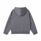Unisex Oversized Fine Knit Hoodie with Raglan Sleeves and Ribbed Hem Fashion Glam