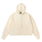 Unisex Knit Hooded Jacket with Textured Pattern and Full Zip Fashion Glam