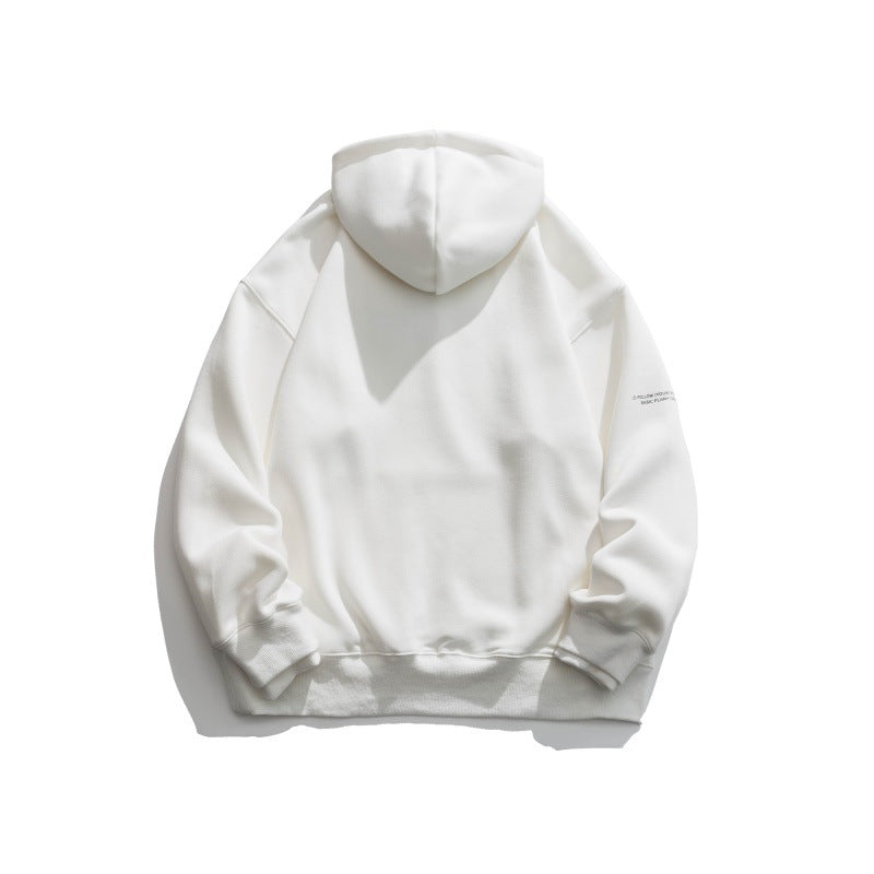 Unisex Oversize Hoodie with minimal logo print, fleece inner lining and kangaroo pocket Fashion Glam
