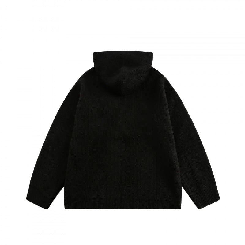 Unisex Oversize Hoodie made of fine knit with half zipper Fashion Glam