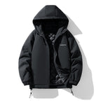 Men's water-repellent padded hooded jacket with thermos quilted lining Fashion Glam