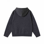 Unisex Oversized Fine Knit Hoodie with Raglan Sleeves and Ribbed Hem Fashion Glam