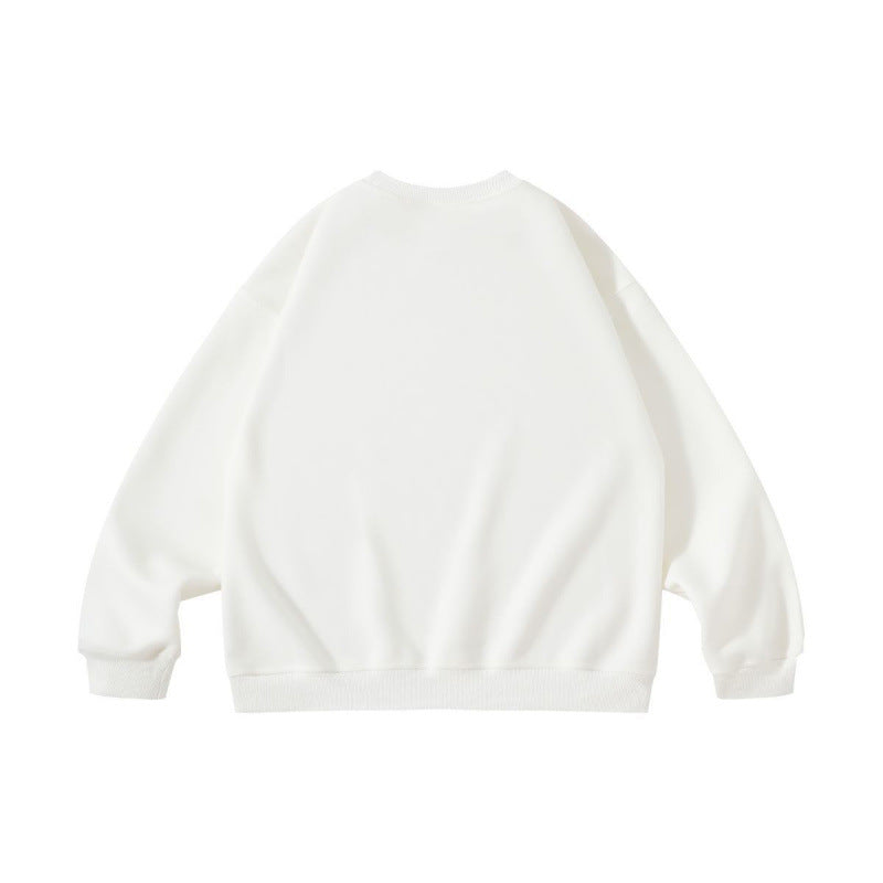 Unisex Oversize Crew Neck Sweatshirt with Statement Print Fashion Glam