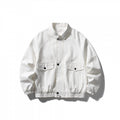 Unisex short-cut boxy jacket made of denim with elastic hem and flap pockets Fashion Glam