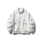 Unisex short-cut boxy jacket made of denim with elastic hem and flap pockets Fashion Glam