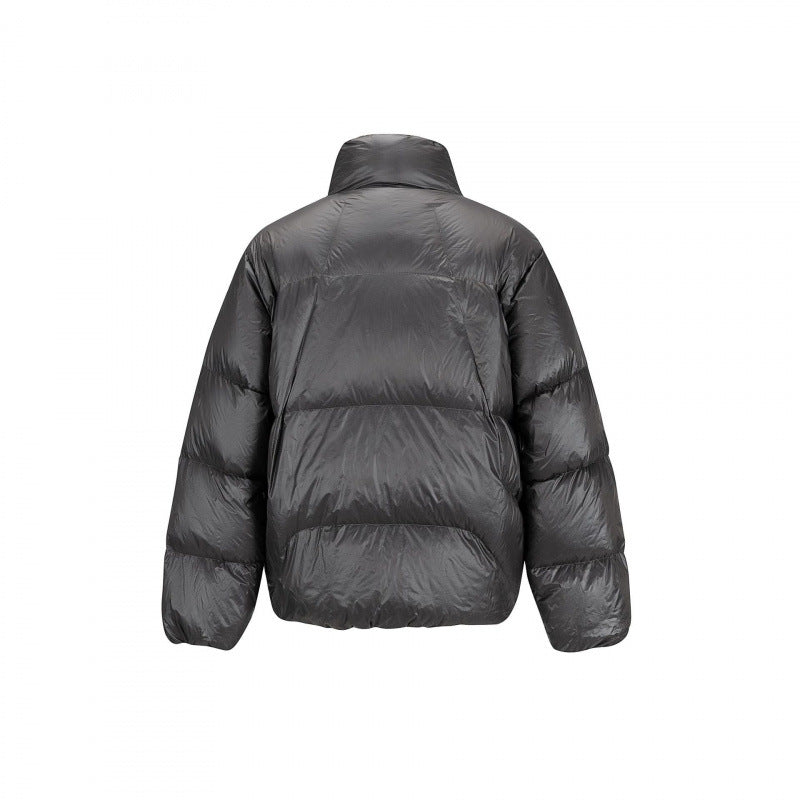 Unisex Padded Oversized Quilted Jacket with Light Thermal Padding and Stand-up Collar Fashion Glam