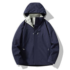 Men's minimalist technical hooded softshell jacket with matte finish and concealed zippers Fashion Glam