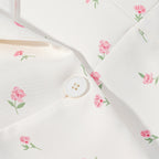 Women's Floral Longline Blazer Jacket with Shawl Collar and One-Button Closure Fashion Glam