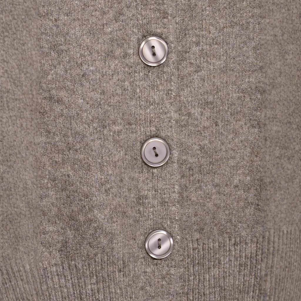 Ladies Cropped Raglan Cardigan with Pearl Buttons and Wide Ribbed Hem Fashion Glam