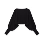 Ladies cropped bolero with wide batwing sleeves and long ribbed cuffs Fashion Glam
