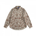 Unisex Oversize Shirt with floral jacquard pattern and rounded hem Fashion Glam
