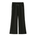 Ladies Wide Lounge Pants with High Waist, Drawstring and Side Pockets Fashion Glam