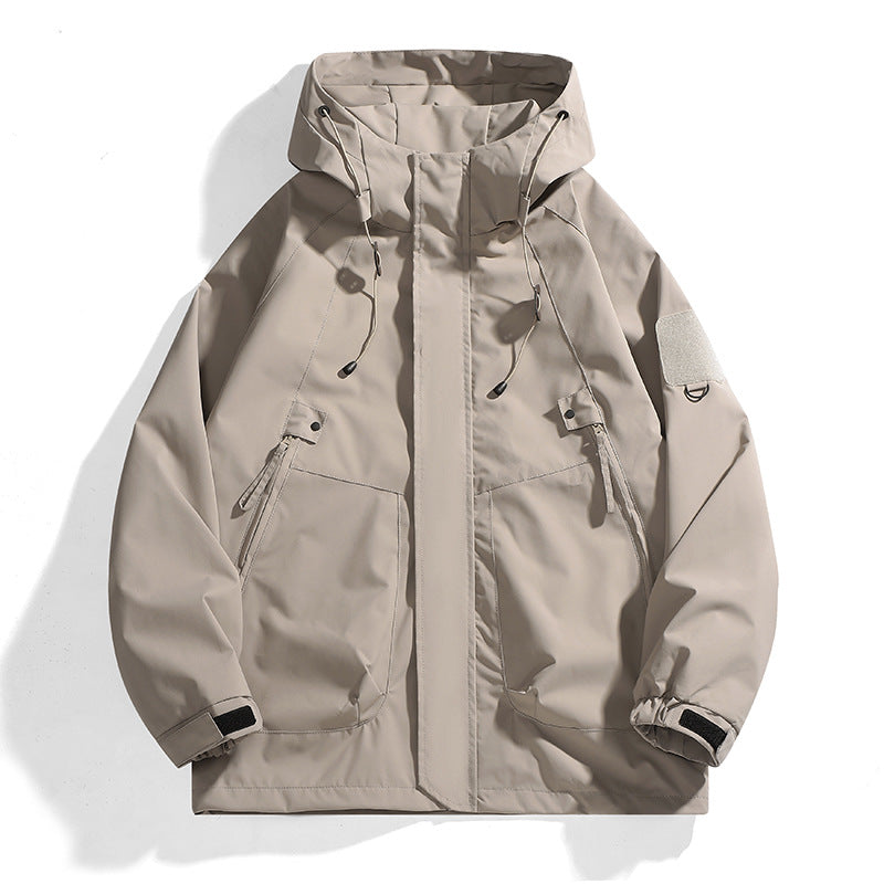 Women's waterproof outdoor jacket with adjustable hood and breathable inserts Fashion Glam