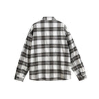Unisex Boxy Overshirt made of brushed cotton blend with check pattern and contrasting cable panels Fashion Glam