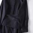 Women Oversized Button-Down Dress with Side Knot Belt and Midi Length Fashion Glam
