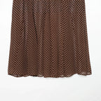 Women's wrap midi skirt made of flowing viscose look with polka dot print Fashion Glam