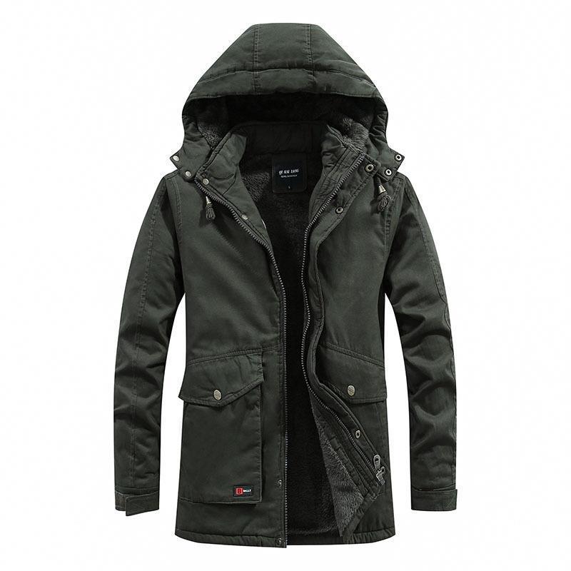Men's city parka with teddy lining, hood, and windproof inner placket Fashion Glam