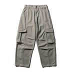Men's Wide Utility Cargo Pants in Baggy Cut with Multiple Pockets and Reinforced Knee Areas Fashion Glam