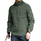 Men's Windproof Softshell Thermal Jacket with Fleece Lining and Hood Fashion Glam