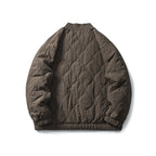 Unisex Padded Oversized Anorak Pullover with Half Snap Placket, Raglan Sleeves, and Drawstring Hem Fashion Glam