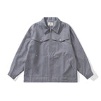 Unisex Kastige Worker-Overjacket made of canvas with full-length zipper, chest flap pocket and patch hand pockets Fashion Glam