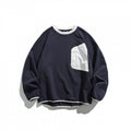 Unisex Oversize Sweatshirt with contrasted chest pocket and raglan sleeves Fashion Glam