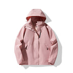 Men's Technical Waterproof Hooded Shell Jacket in Minimalist Urban Look Fashion Glam
