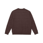 Unisex fine knit pullover with fine structured stripes, round neck and slightly oversized cut Fashion Glam