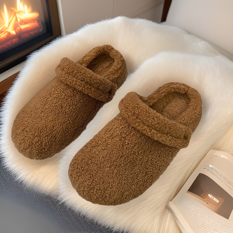 Women's Quilted Teddy Slippers with Fold and Padded Comfort Footbed Fashion Glam