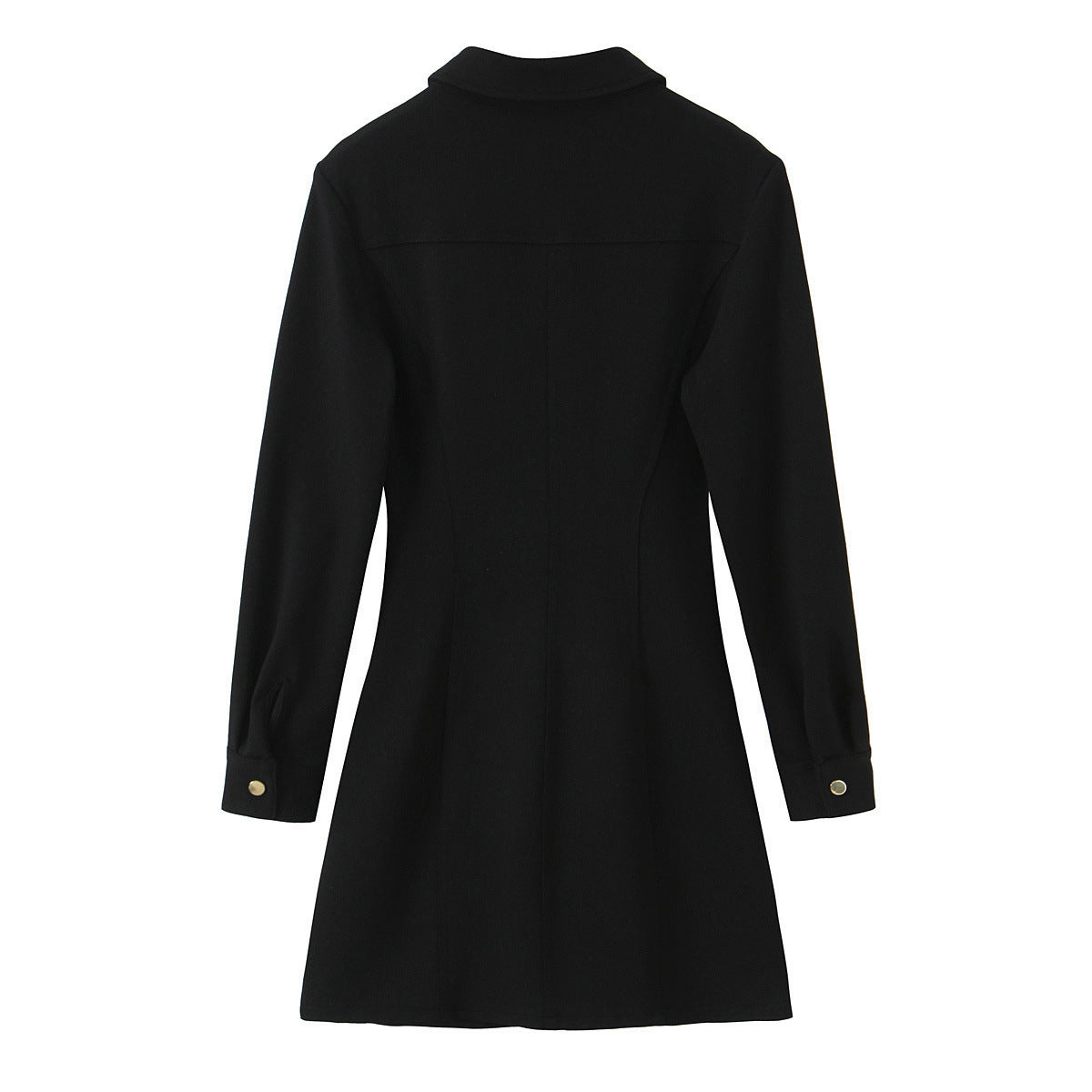 Ladies shirt dress with waist gathering and chest pockets Fashion Glam