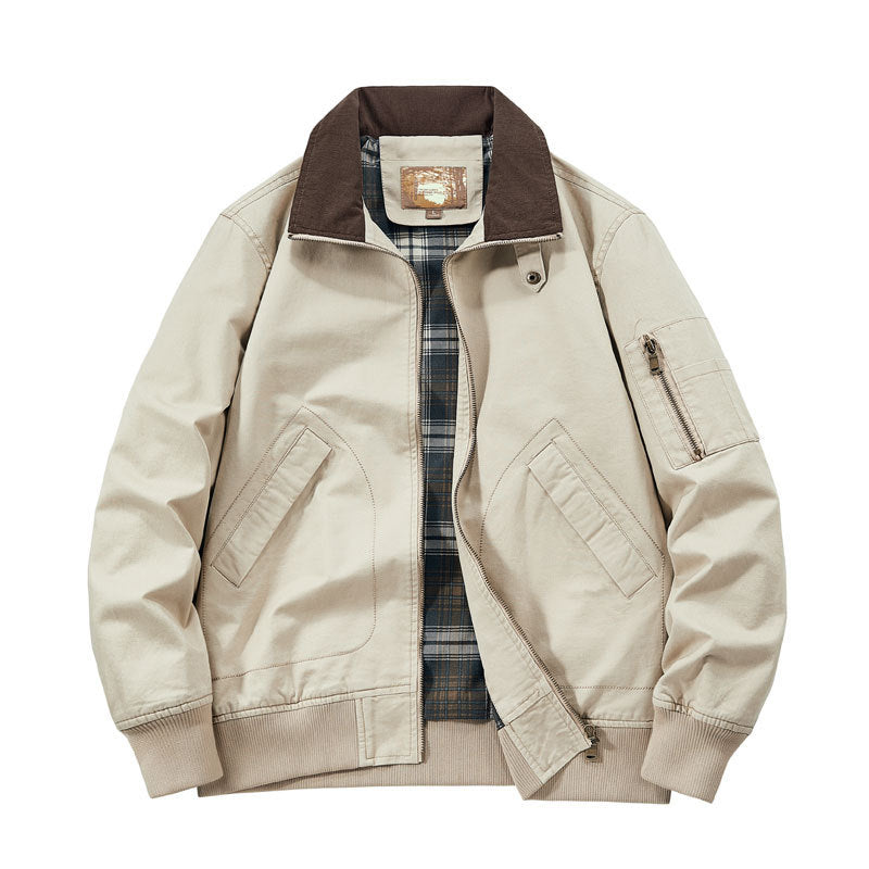 Men's Cord Collar Field Jacket Fashion Glam