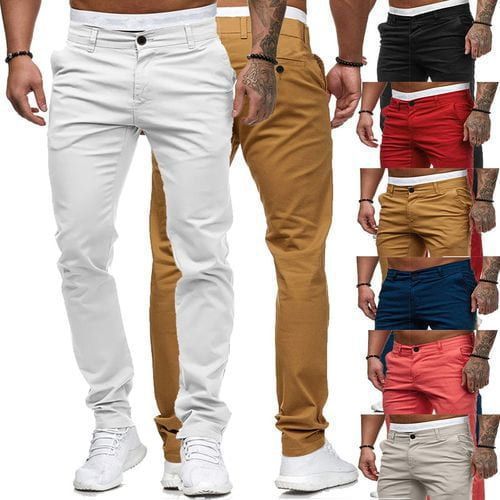 Men's tailored Slim-Fit Chino pants Fashion Glam